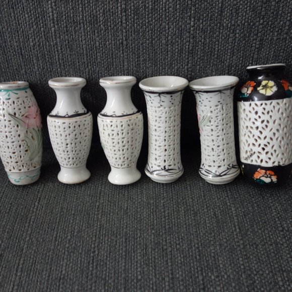 Mini Ceramic Vases (Six Mini Vases In Total) - Picture 1 of 16